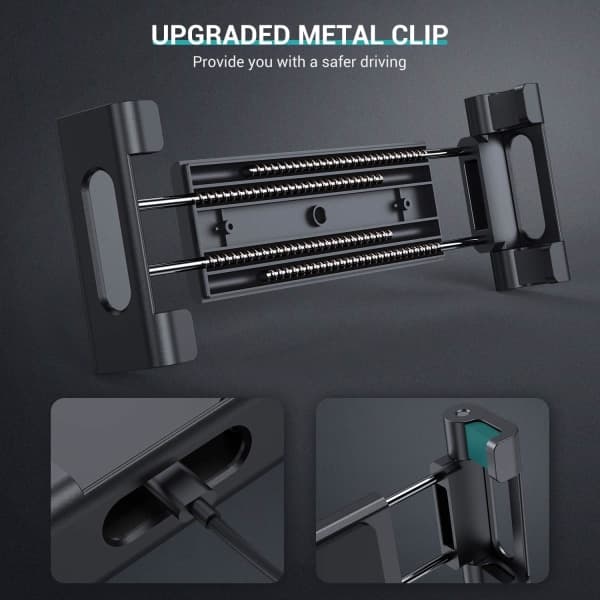 IC Bilkoppholder Tablettfeste, Universal Tablett & Smartphone Bilholder Kompatibel med 4\" til 11\" enheter