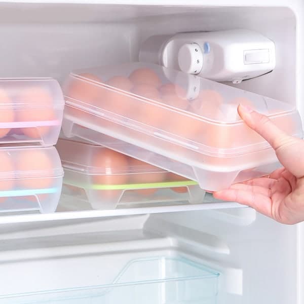 IC Oppbevaringsboks for 10 egg/eggholder - Kjøleskap (hvit)