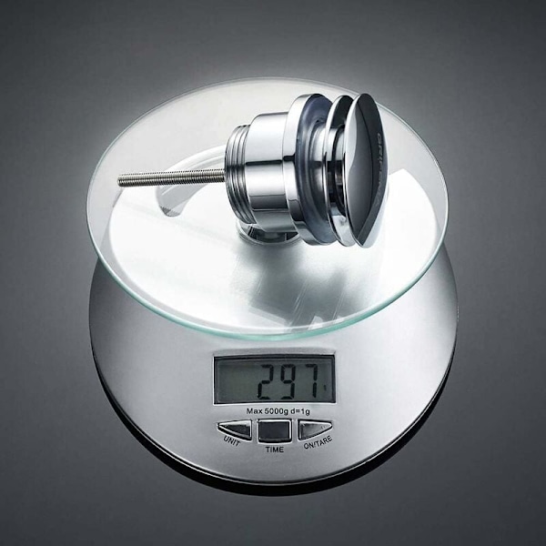 POP-UP bundprop til badeværelsesvask, Push Open metal bundprop, krom