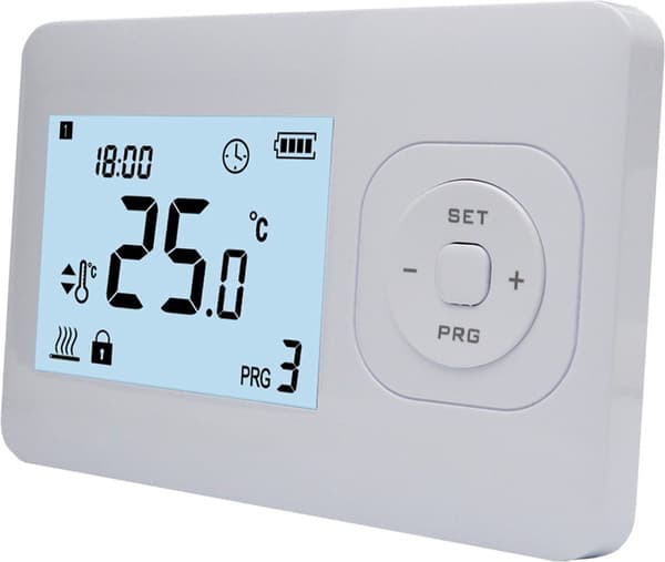 Digital Programmerbar Termostat för CV-panna 2-tråds On/Off Trådbunden Rumstemperaturregulator med LCD-display för Hemuppvärmning