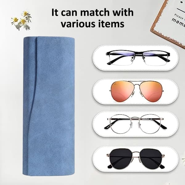 IC Blødt Slip-In etui til mænd/kvinder Designer læderfilt blå