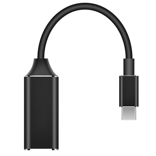 Type-C til HDMI-kabel USB-C til HDMI-kabelkonverter Black