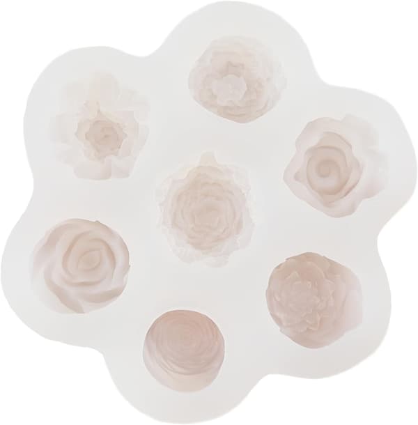 Blomst Silikoneform Sæt til Rose og Pæon Fondant Kagepynt, Slik Chokolade Ler Gum Paste, Grå
