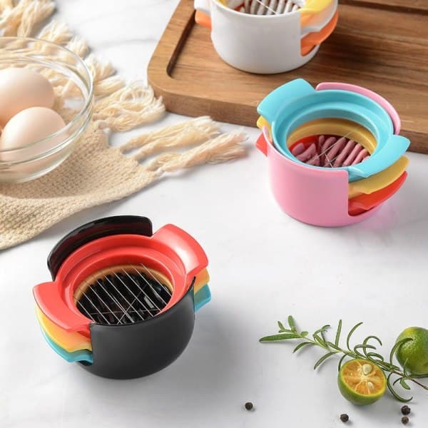 IC 3 i 1 äggskärare Ägg ter Hushållens kokta ägg Creative Kitch 3