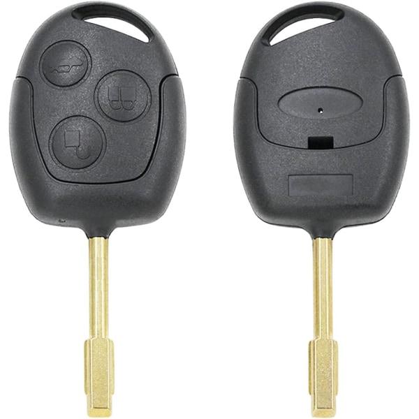 IC Heart Horse 433 MHz 3-knappars bilnyckel, fjärrnyckel ersättning för Fo-rd Mondeo Focus Fiesta KA Transit med 4D60-chip