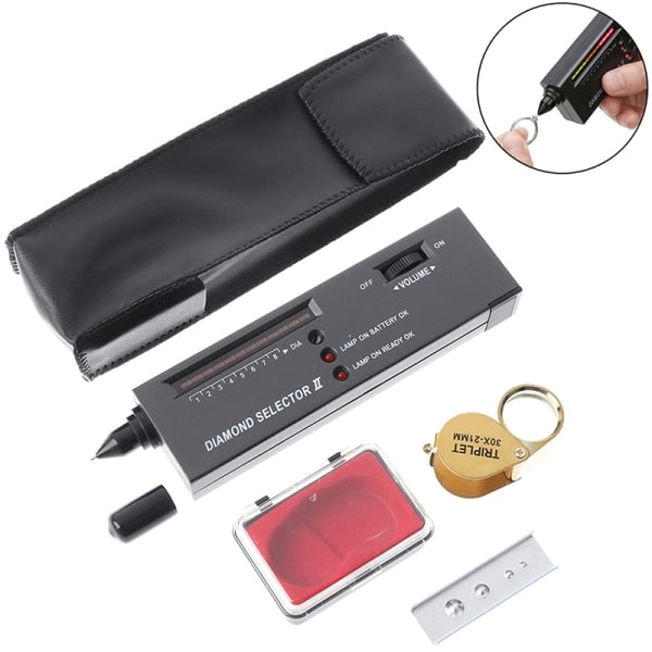 IC Bärbar Diamanttestare Gemstone Tester Selector Smyckesverktyg