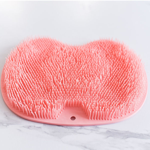 IC Fodskrubbepude Badeværelsesskrubbe Fodmassagepude Rosa