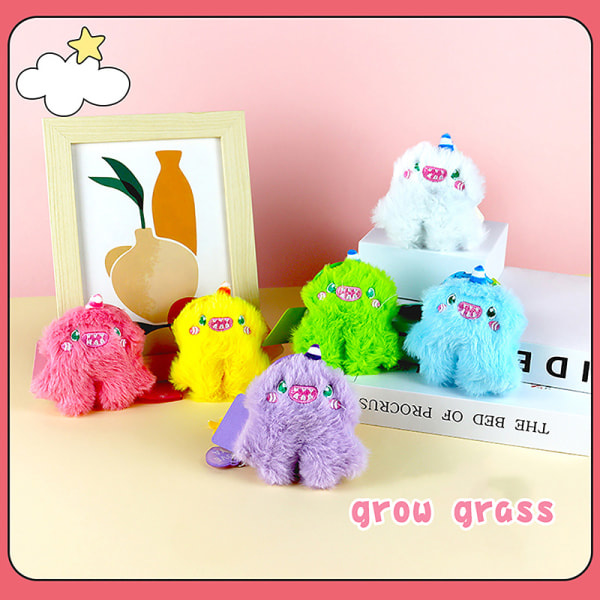 IC Unicorn Monster Nøglering Plys Doll Mobiltelefon Vedhæng Nøgle R Gul