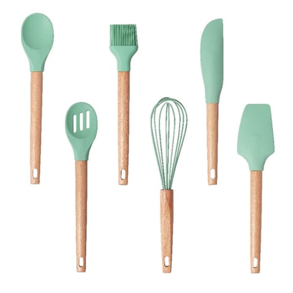 IC Silikon bakredskap set, 6 st silikon spatel set