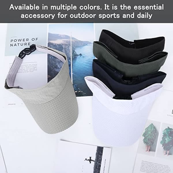 IC Solhat Mænd Kvinder - Golf Tennis Solhat Justerbar Sport Solhat Meget Tynd Hurtigtørrende Visir Unisex Cap Cap til Golf Tennis Løbe Cykling Grøn