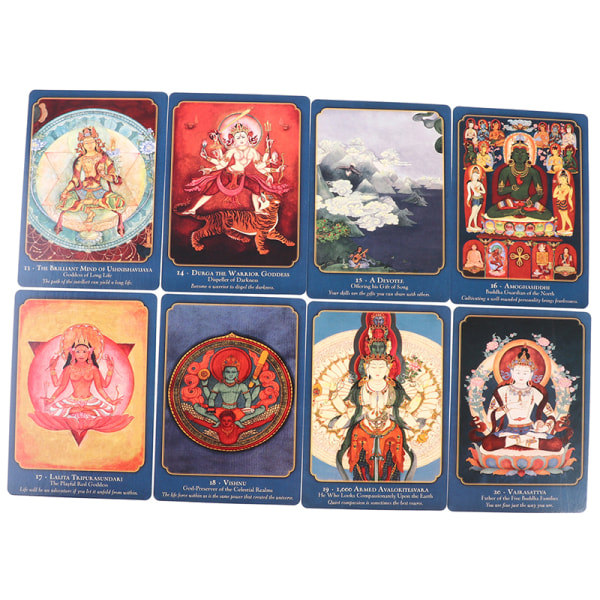 IC Buddha viisaus Shakti voima Tarot Englanti ennustuskortti Monivärinen onesize
