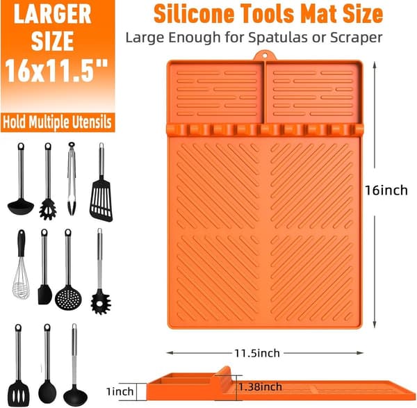 cm - Silikon - grillmatte - grill - sidehylle - matte - Grillpanne - tilbehør - Grillverktøy-matte - slikkepott - silikonmatte
