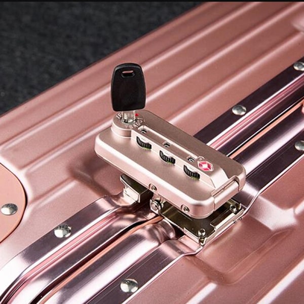 IC Multifunksjonell TSA002 007 nøkkelveska for bagasje resväska tullen Svart TSA007