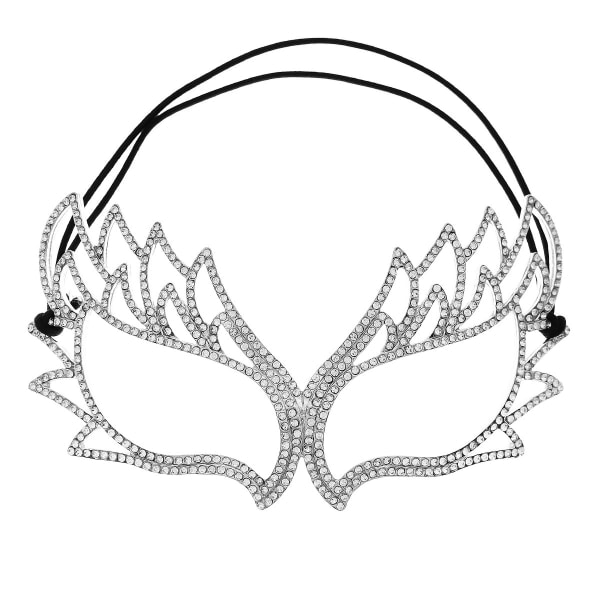 IC Överdriven Fashion Lyxig Rhinestone Mask Elegant Legering Maskerad Ögonmask