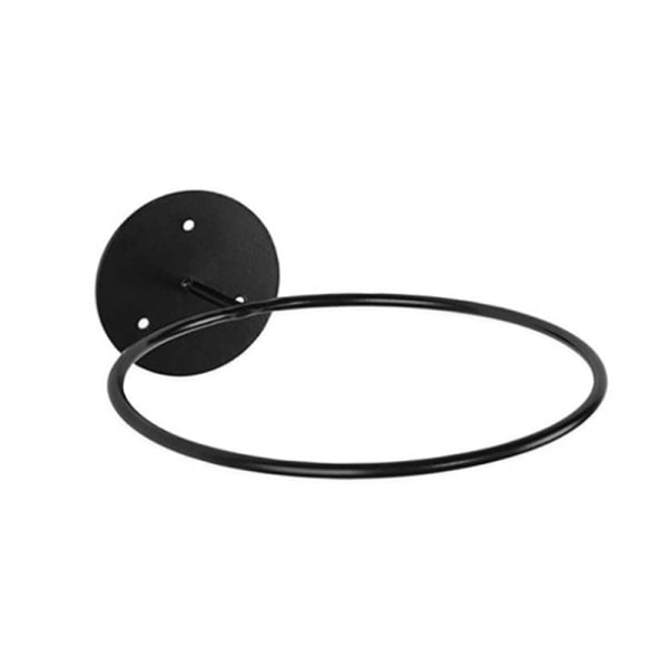 IC Væghængt Basketboldholder Jern Multifunktionsfodbold Sort One Size