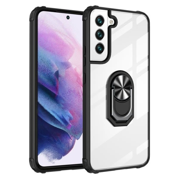 IC Samsung Galaxy S23 Skal Armor Ring Hybrid Musta/Hopea