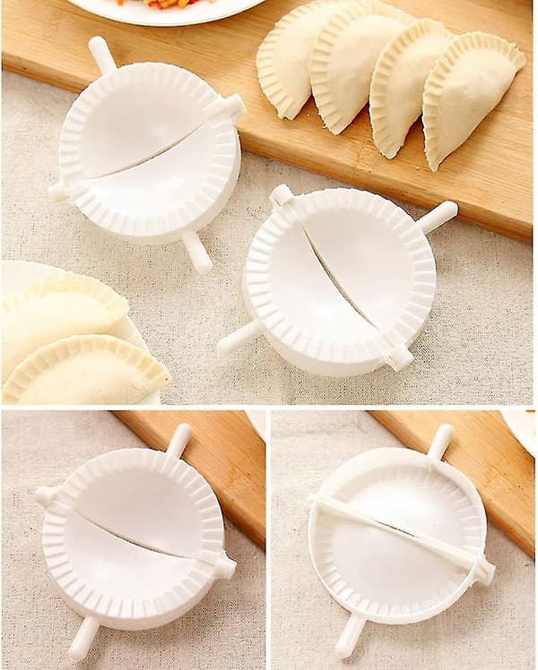Ravioli Dumpling Maker Sæt, 3 stk Manuel Kinesisk Dumpling Dej Moules Cutter Gyoza Empanada Form Hy