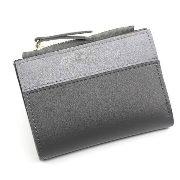 IC Lille pung til kvinder, Slank læder Bifold Front Pocket Dame