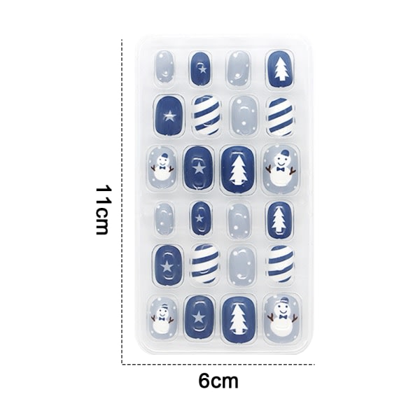 IC 3D Jul Nail Art Stickers 24st Luminous Nail Art Stickers stil 1