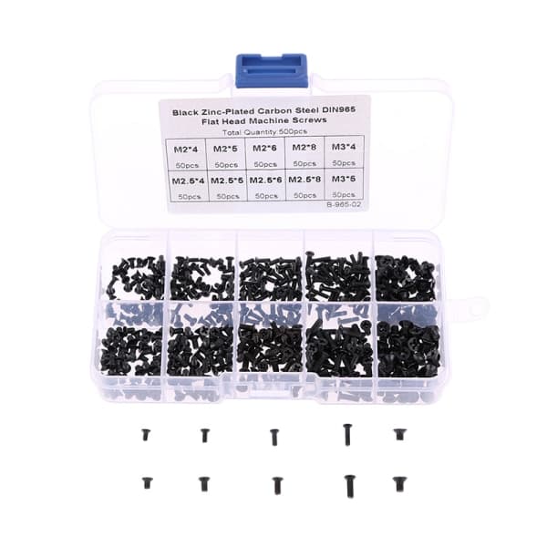 IC 500PCS M2 M3 set med platt huvud Tillbehör för den bärbara datorn Dr