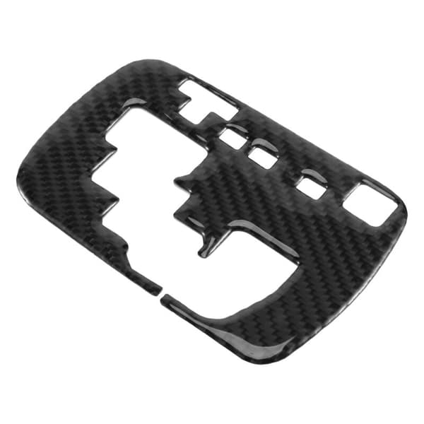 Carbon Fiber Gear Shift Panel Cover Trim til bil, til 2015-2021
