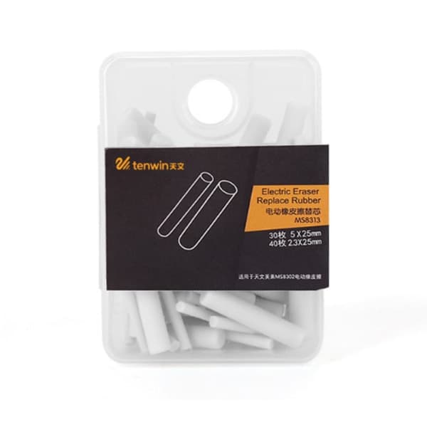 IC 50 st/70 st 2,5 mm elektrisk viskelær Refill Viskegummi Refill Skiss A2