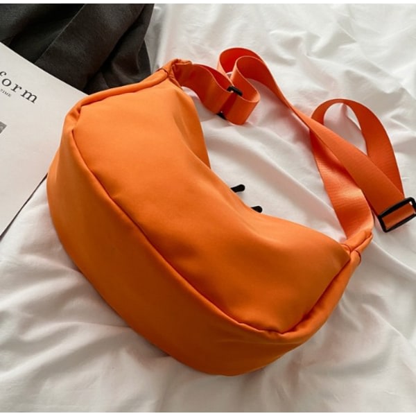 IC Stor Kapacitet Messenger Bag Casual Let Oxford-stof Simpel Dumpling Bag (Orange)