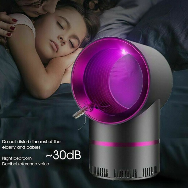 IC Elektrisk Myggfelle LED-lampe Zapper UV-lys Fluer Insekter Skadedyr Felle
