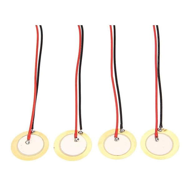 IC CNE 12 stk. 27mm piezo-plader med ledninger Mic Drum Trigger