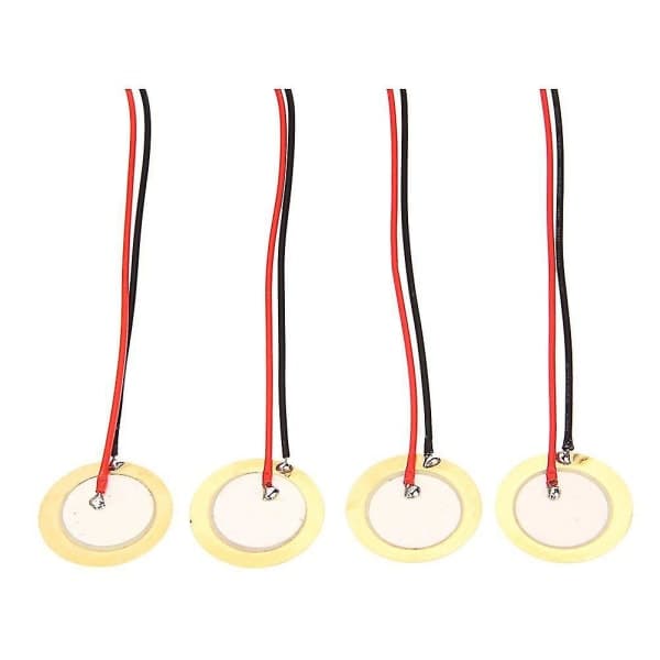 IC CNE 12 stk 27mm piezo-plater med ledninger Mic Drum Trigger