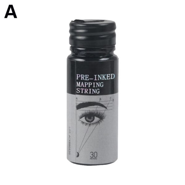 Pre-Inked Mapping String Eyebrow Marker Brodery Linjal med in black 16 g