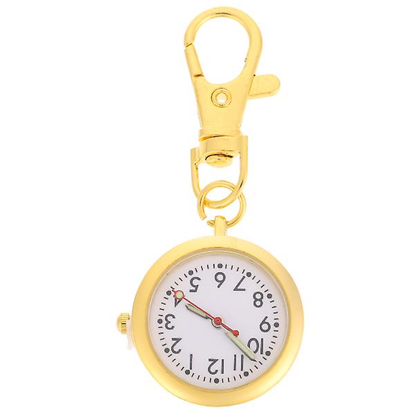 Legering watch Praktisk watch eativ hängande watch med nyckelring（6.8X2.8CM，Gyllene） IC