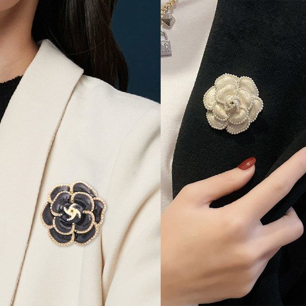 IC CNE 2 stk Blombroschenål Kronblad Elegant Udsøgt