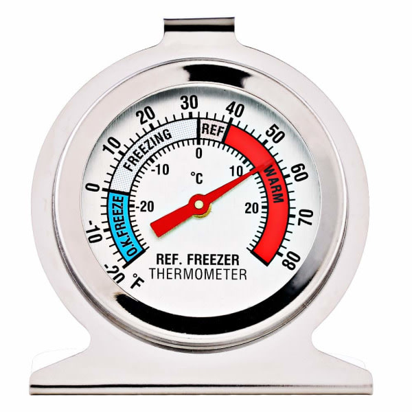 IC 2-pak Kylskåp Frys termometer Stor urtavla termometer