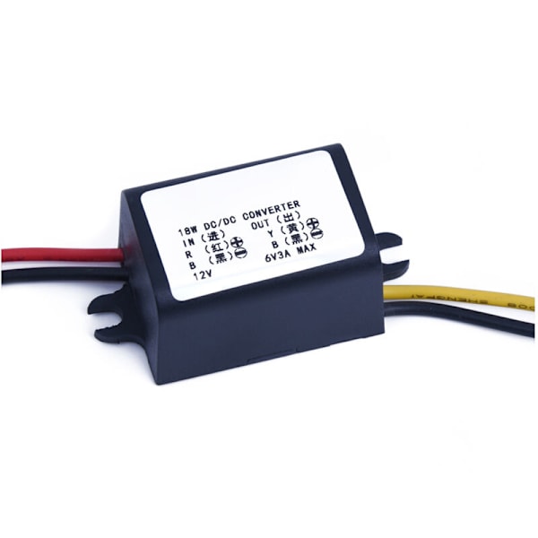 Strømforsyning Spændingsregulator Step Down Modul DC-DC Konverter 12V til 6V
