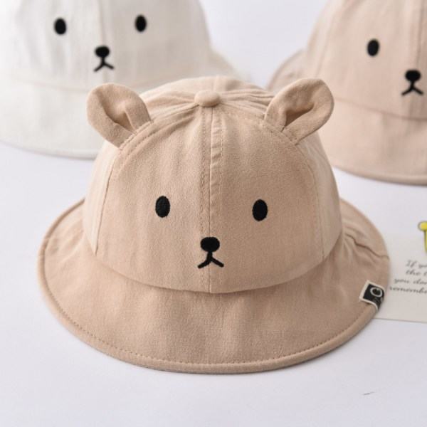IC Søte Bjørn Barn Bucket Hatter, Bomulls Bred Fiskehatt, UV Solhatt For 0 - 2 År Småbarn Jenter Gutter 1st