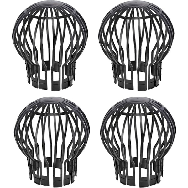 Sett med 4 takrennerensere formet som sopp, ca. 13,2 x 14,5 cm (diameter x høyde)..DEBUNS