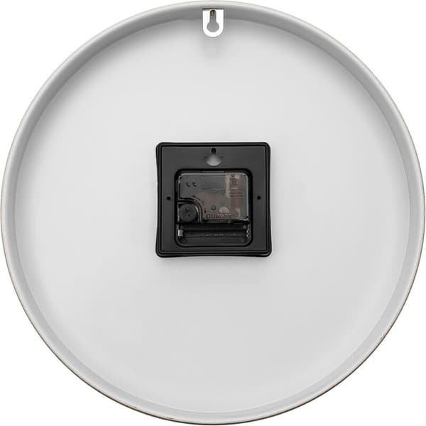 Modern Metall Väggklocka, 30cm Stor Marmor Träklocka, Tyst Icke Tickande för Vardagsrum, Sovrum, Kök, Hem, Kontor