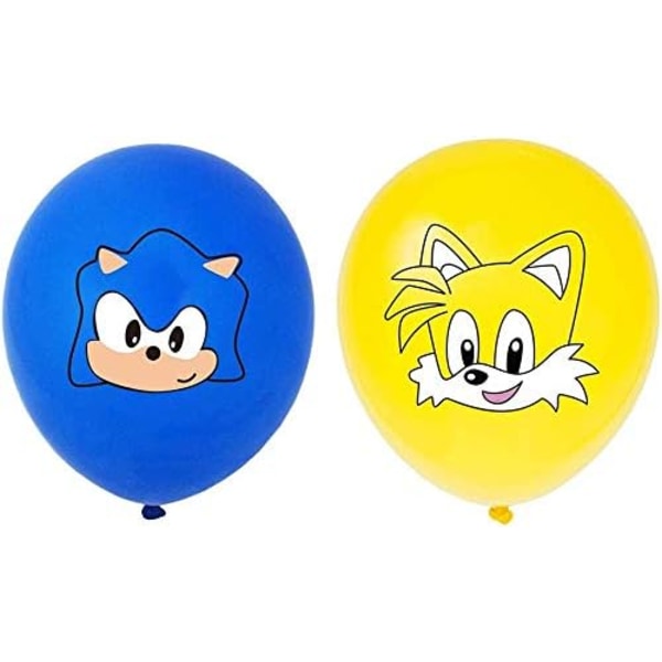 60 st Sonic the Hedgehog Ballonger Festtillbehör 12\" latexballonger för barn Baby Shower Födelsedagsfestdekorationer