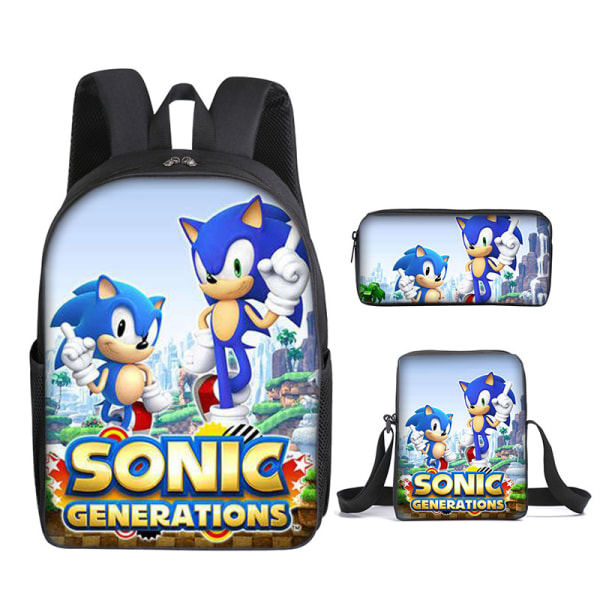 IC Sonic Student Skoletaske Tredelt