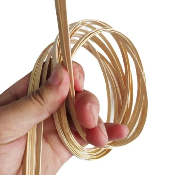 IC Platt poleret bambus strimler Siden Håndlavet fuglebur Stickmaterial 6 mm bredde