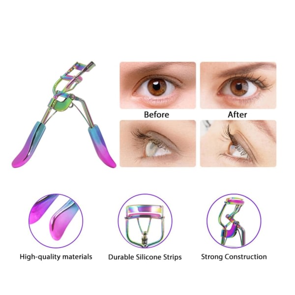 IC Øgonfransbøjare i rostfritt stål, øjenfransbøjare, professionelle sminkværktøjer til perfekt øjenfransar