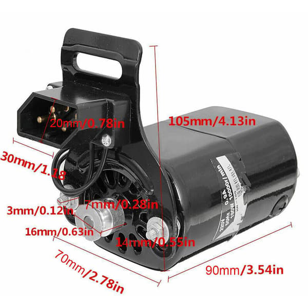 220V 180W 0.9A Hushållssymaskinsmotor, DEBUNS