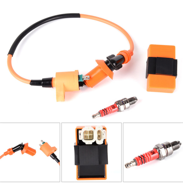 IC Racing Tændspole CDI + Tændspole + Tændrør til GY6 5 A One Size
