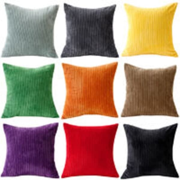 2 kpl samettiset tyynynpäälliset 45x45cm, Keltainen