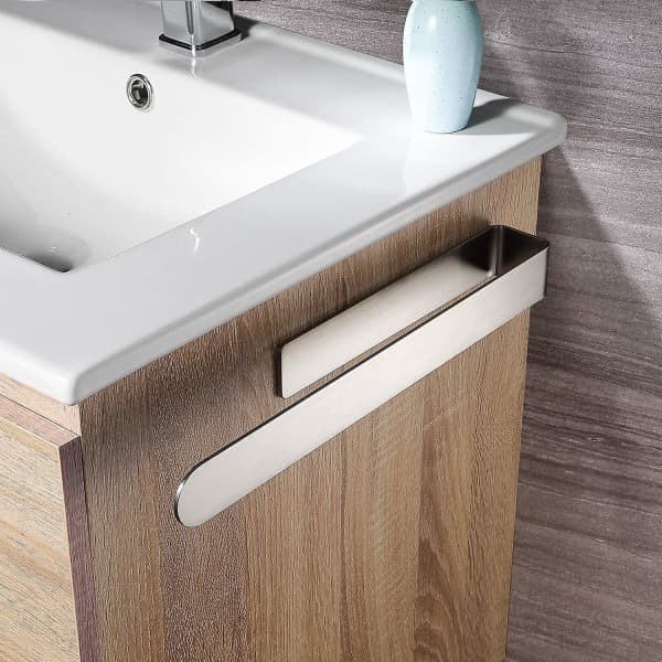 Håndkleholder uten boring Selvklebende håndkleholder Rustfritt stål 37cm Sølv