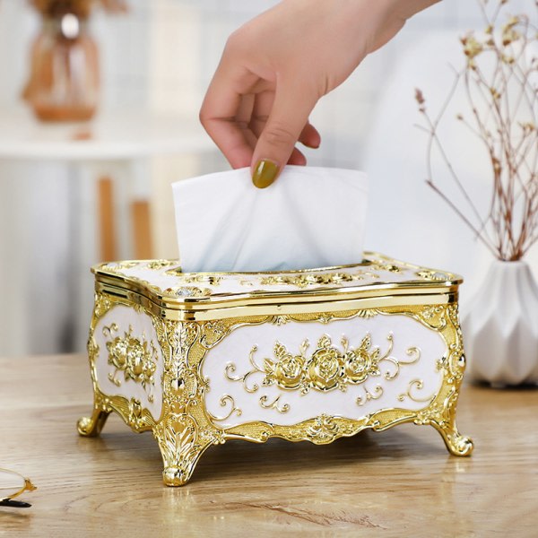 IC Tissue box vardagsrum ljus lyx high end matbord prydnad
