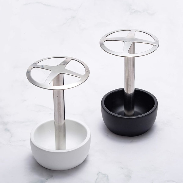IC Tandbørsteholder, multifunktionel tandbørsteholder til badeværelsesskab, skillevæg i rustfrit stål, elegant design, rummer 4 standardbørster