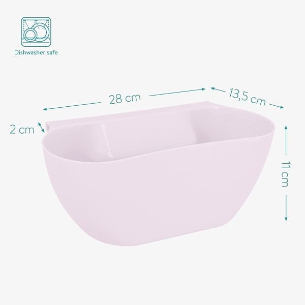 IC Köksavfallsskåp Papperskorgen Dörrhängande Soptunna Container Vit-Rosa