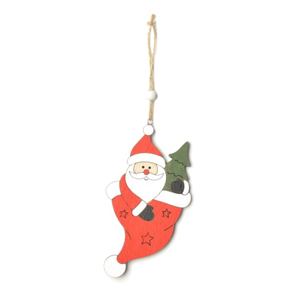 IC Julhängande rum hängande dekorationer Snowman Santa Claus Xmas Type 1